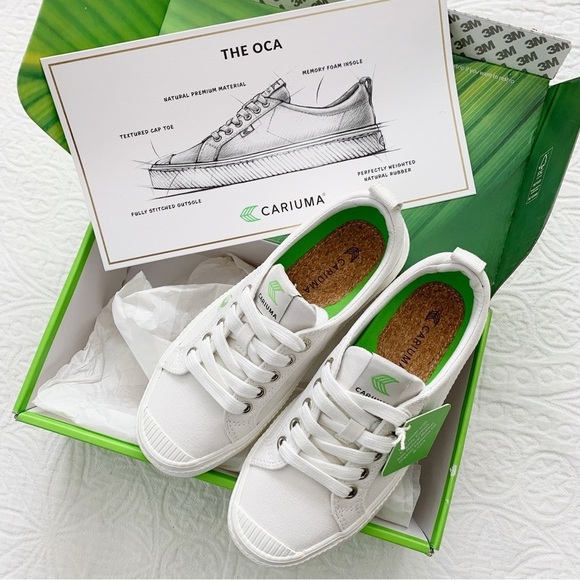 Cariuma OCA Low Canvas Sneakers, Off-White (W's 5, M's 3.5) - Picture 2 of 6